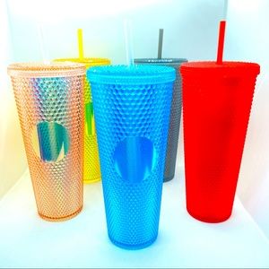 Electric Blue Diamond Tumbler Large Cup